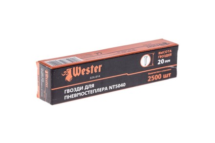 Гвозди для степлера WESTER 826-014 1 х 1.25 х 20 мм 2500 шт. купить в Уфе