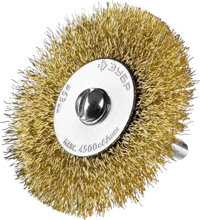 ЗУБР &quot;ПРОФЕССИОНАЛ&quot;. Набор щеток дисковых для дрели, витая стальная латунированная проволока 0,3мм, 5 шт 3521-H5_z02 купить в Уфе