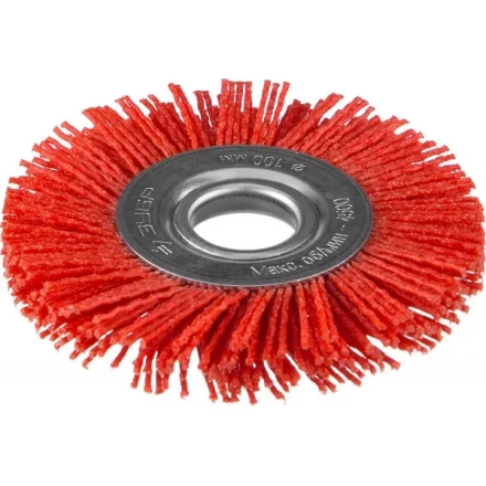 ЗУБР "ПРОФЕССИОНАЛ". Щетка дисковая для УШМ, нейлоновая проволока с абразивным покрытием, 100х22мм 35160-100_z01 купить в Уфе