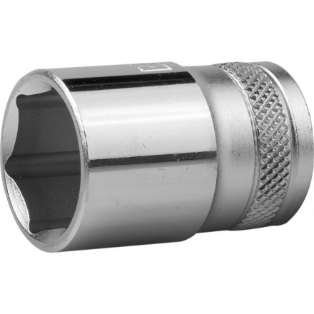 Торцовая головка KRAFTOOL &quot;INDUSTRIE QUALITAT&quot;, Cr-V, FLANK, хромосатинированная, 1/2&quot;, 19 мм 27805-19_z01 купить в Уфе