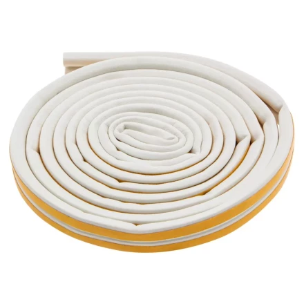 Уплотнитель резиновый, 6 м, профиль &quot;D&quot;, белый Сибртех 88915 купить в Уфе