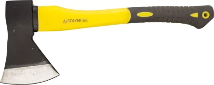 Топор STAYER кованый с двухкомпонентной стеклопластиковой рукояткой, 1,2кг 2062-12 купить в Уфе
