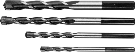 Набор ЗУБР Свёрла &quot;СУПЕР-6&quot; по бетону ударные, с шестигранным хвостовиком, 5-6-8-10 мм, 4шт 2916-H4 купить в Уфе