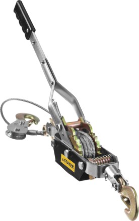 Лебедка STAYER &quot;MAXPull&quot; рычажная, тросовая, 4т/3м 4310-4 купить в Уфе