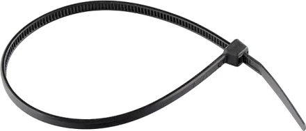 Хомуты 300 х 3,6 мм пластмассовые черные 100 шт  СИБРТЕХ 45560 купить в Уфе