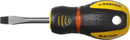 Отвертка STAYER &quot;PROFESSIONAL&quot; &quot;PROTech&quot;, двухкомп рукоятка, намагниченная, Cr-Mo, SL5,5x38мм 25131-05-38_z02 купить в Уфе