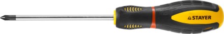 Отвертка STAYER &quot;PROFI&quot; &quot;PROTech&quot;, двухкомп рукоятка, намагниченная, Cr-Mo, PH1x100мм 25132-1-10_z02 купить в Уфе