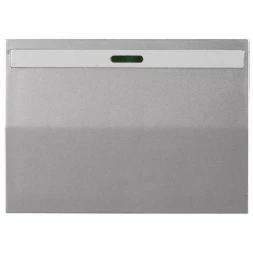 Выключатель СВЕТОЗАР "ЭФФЕКТ" одноклав., с эффектом свечения, без вставки и рамки, цвет светло-серый металлик, 10A/~250B SV-54431-SM