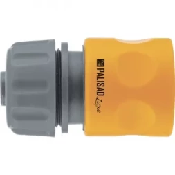 Соединитель пластмассовый быстросъемный для шланга 1/2 однокомпонентный PALISAD LUXE 66256