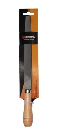 Напильник 200 мм плоский деревянная рукоятка Вихрь купить в Уфе