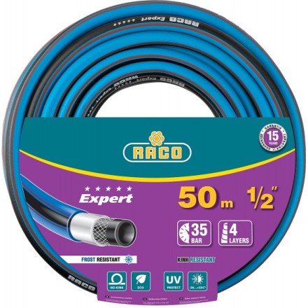 Шланг RACO &quot;EXPERT&quot; поливочный, 30атм., армированный, 3-х слойный, 1/2&quot;x50м 40302-1/2-50 купить в Уфе
