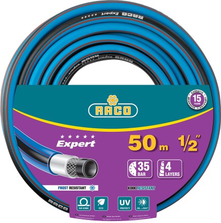 Шланг RACO &quot;EXPERT&quot; поливочный, 30атм., армированный, 3-х слойный, 1/2&quot;x50м 40302-1/2-50 купить в Уфе