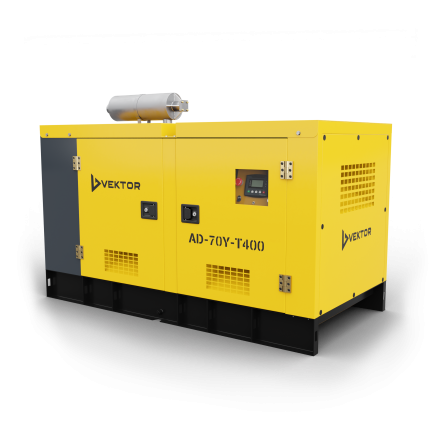 Дизельный генератор Vektor AD-70Y-T400 в шумозащитной кожухе купить в Уфе