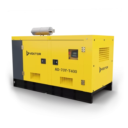Дизельный генератор Vektor AD-70Y-T400 в шумозащитной кожухе купить в Уфе
