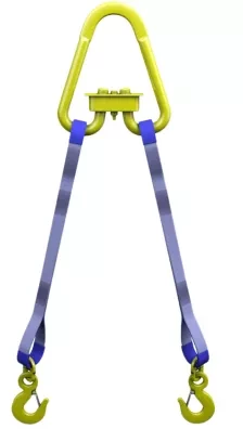 Строп текстильный двухветвевой 2СТ 5 т L=4.5 м SF6 100 мм Звено РТ-3 купить в Уфе