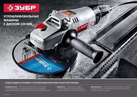Машина углошлифовальная УШМ-230-2300 ПМ3 серия МАСТЕР купить в Уфе