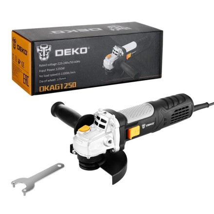 Углошлифовальная машина УШМ DEKO DKAG1250, 063-4174 купить в Уфе