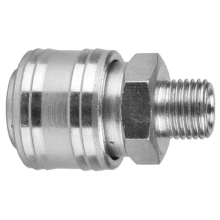 Переходник KRAFTOOL &quot;EXPERT QUALITAT&quot; для пневмоинструмента, резьба 1/4&quot; &quot;папа&quot; - быстросъемное соединение &quot;мама&quot; 6594 купить в Уфе