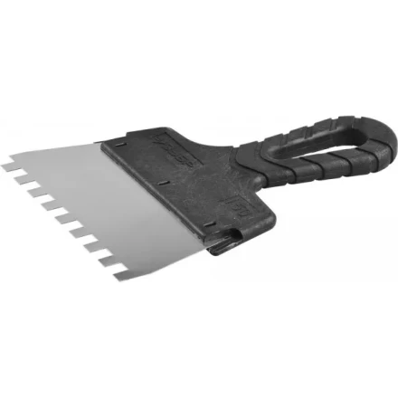 Шпатель ЗУБР &quot;МАСТЕР&quot; ФАСАДНЫЙ, нержавеющее полотно, 150мм, зуб 8х8мм 10078-15-08 купить в Уфе