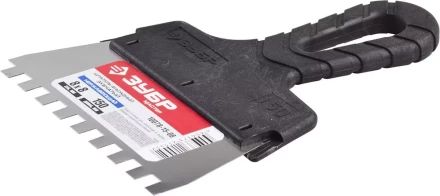 Шпатель ЗУБР &quot;МАСТЕР&quot; ФАСАДНЫЙ, нержавеющее полотно, 150мм, зуб 8х8мм 10078-15-08 купить в Уфе