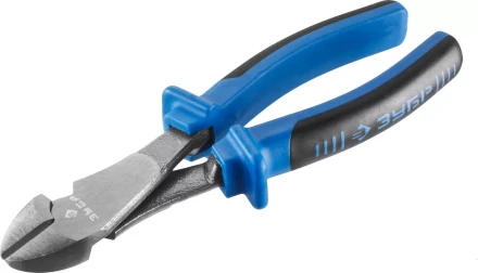 Бокорезы усиленные ЗУБР эксцентриковое расположение шарнира, особостойкое спец. покрытие Н12Х1 (никель/хром), двухкомпонентные рукоятки, 170мм 2201-6-17_z01 купить в Уфе