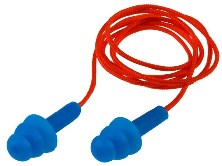 Противошумные вкладыши ЗУБР &quot;ЭКСПЕРТ&quot; многоразовые со шнурком, термопластичный эластомер, 26 Дб 11186 купить в Уфе