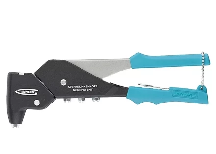 Заклёпочник литой усиленный поворотный 0-360* заклёпки 2,4-4,8мм GROSS 40405 купить в Уфе