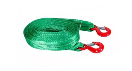 Буксир текстильный ленточный TOR БТЛ 6,0 т 8,0 м (крюк-крюк) 1048810 купить в Уфе