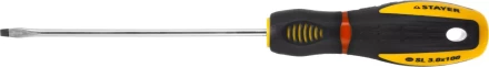 Отвертка STAYER &quot;PROFI&quot; &quot;PROTech&quot;, двухкомп рукоятка, намагниченная, Cr-Mo, SL3,0x100мм 25131-03-10_z02 купить в Уфе