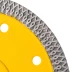 Диск алмазный отрезной Denzel 125 х 22,2мм, сплошной, супертонкий, горячий пресс, сухой/мокрый рез 73058 купить в Уфе