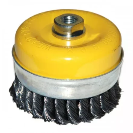 Щетка для УШМ М14/100 мм чашечная сталь витая Энкор 51547 купить в Уфе