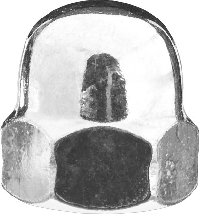 Гайка ЗУБР колпачковая DIN 1587, оцинкованная,  M8, ТФ0, 2500 шт. 4-303680-08 купить в Уфе