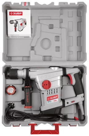 Перфоратор ЗУБР SDS-Max, 10Дж, 1250Вт, кейс ЗПМЭ-1250ЭК купить в Уфе