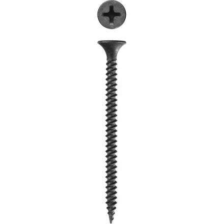 Саморезы фосфатированные с мелкой резьбой, гипсокартон-металл, ЗУБР 300016-35-055, PH2, 3,5 x 55 мм, 35 шт 300016-35-055 купить в Уфе