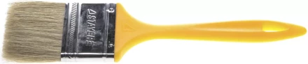 Кисть плоская STAYER &quot;UNIVERSAL-MASTER&quot;, светлая натуральная щетина, пластмассовая ручка, 63мм 0107-63_z01 купить в Уфе
