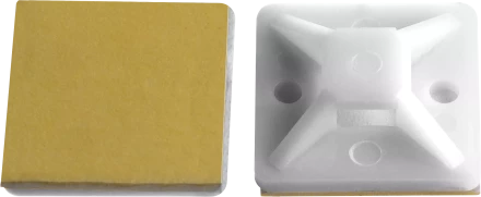 Площадки под хомут-стяжку ПХС самоклеющиеся белые нейлоновые серия МАСТЕР купить в Уфе