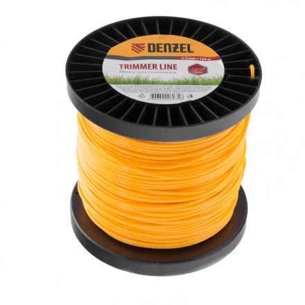 Леска для триммера круглая   2,4 мм 160 м на Din катушке Россия Denzel 96134 купить в Уфе