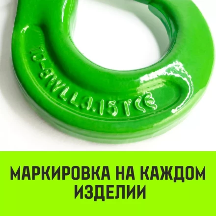 Крюк самозапирающийся с проушиной HITCH 10-Т8 кл 3.2 Т (SZ071266) купить в Уфе