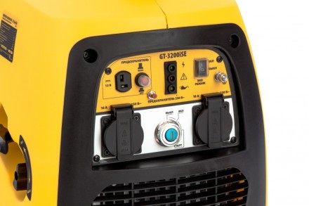 Генератор инверторный GT-3200iSE, 3.2 кВт, 230 В, бак 6 л, закрытый корпус, электростартер Denzel 94703 купить в Уфе