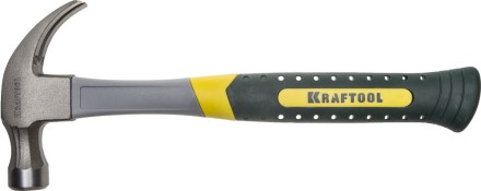 Молоток-гвоздодер 450 г с фиберглассовой рукояткой, KRAFTOOL 20280-450 20280-450 купить в Уфе