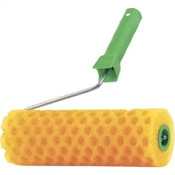 Валик &quot;СТРУКТУРНЫЙ&quot; поролоновый с ручкой, &quot;горошек&quot;, 240 мм СИБРТЕХ 80238 купить в Уфе