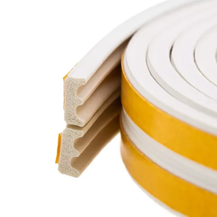 Уплотнитель резиновый, 6 м, профиль &quot;E&quot;, белый Сибртех 88917 купить в Уфе