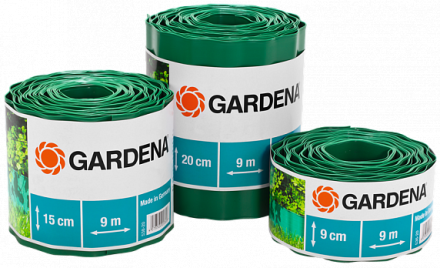 Бордюр зеленый 15 см, длина 9 м  GARDENA купить в Уфе