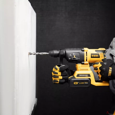 Бур по бетону Denzel, 16 x 160 мм ,двойная спираль, три пылеотводящие кромки, 705036 купить в Уфе