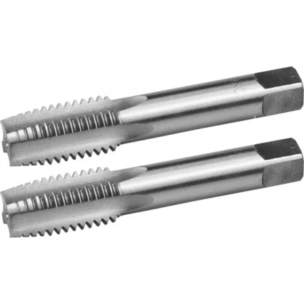 Комплект метчиков ЗУБР "МАСТЕР" ручных для нарезания метрической резьбы, М18 x 2,0, 2шт 4-28006-18-2.0-H2 купить в Уфе