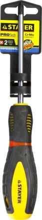Отвертка STAYER &quot;PROFI&quot; &quot;PROTech&quot;, двухкомп рукоятка, намагниченная, Cr-Mo, PH2x100мм 25132-2-10_z02 купить в Уфе