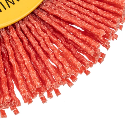 Щетка для УШМ, 100 мм, плоская, нейлоновая щетина, посадка 22,2 мм Denzel 74437 купить в Уфе