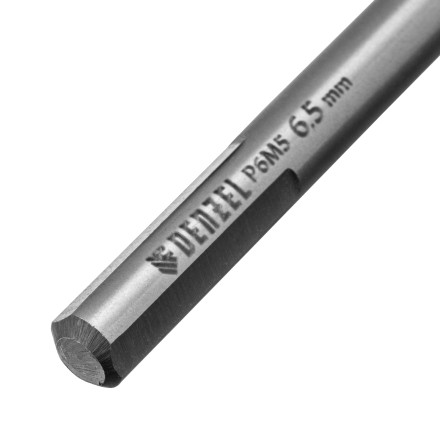 Сверло спиральное по металлу Denzel 6,5 x 93мм, Р6М5, Golden Tip, многогранная заточка, 718279 купить в Уфе