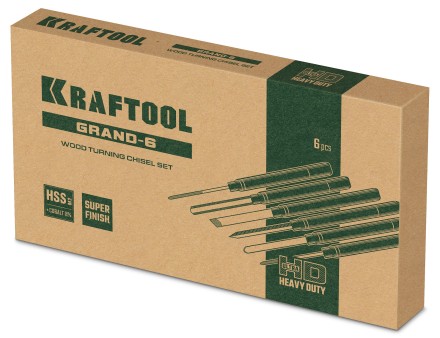 Набор профессиональных токарных резцов по дереву KRAFTOOL 18368 купить в Уфе