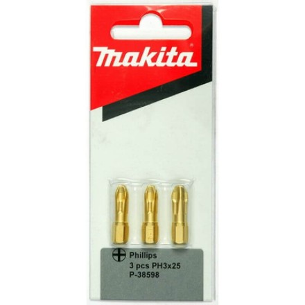 Биты Makita PH3 25мм 3шт, алмазные (P-38598) купить в Уфе